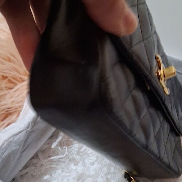 Authentic Chanel Mini Black Quilted Crossbody Bag - Picture 14 of 17